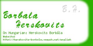 borbala herskovits business card